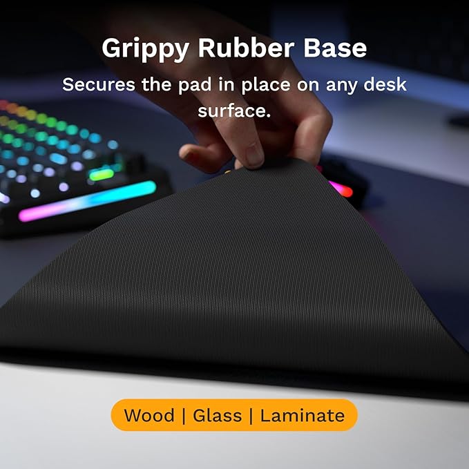 Glorious Gaming Mouse Pad GMP 2 - Extended XL - Spill-proof Mouse Pad Optimised for Gaming Sensors Balanced for Speed &amp Control Edgeless Design - 610mm x 355mm x 3mm - Extra Large Extended Desk