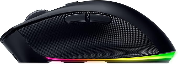 Razer Pro Click V2 Wireless Mouse: Right-Handed Ergonomic Design with Thumb Rest - AI Prompt - Long Battery Life - Multi Device Connectivity via 2.4GHz Bluetooth or USB C Wired Mode - Chroma RGB