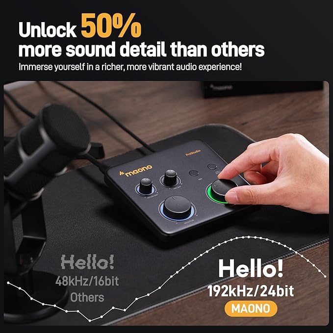 MAONO Podcast Equipment Bundle-XLR USB Podcast Recording Mic kit(PD300X+PS22 Lite+XLR-180)