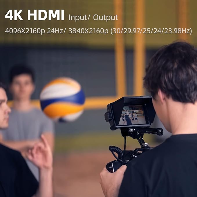 VILTROX 5.5 Inch 1200nits 4K 10bit HDMI Field Monitor Touchscreen 3D LUT Portable Video Kit With Battery On-Camera RGB Parade Histogram Waveform Focus Assist (DC-550 Pro)
