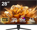 Gawfolk 28 Inch 4K Monitor IPS 60Hz UHD (3840x2560p) PC Screen Built-in Speakers Ultra HD Computer Dispaly for Home &amp Office Support HDMI &amp DP 3:2 10Bit 1.07 Billion Colours