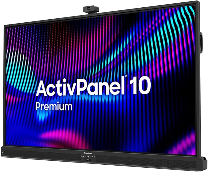 Promethean 4K ePTZ USB Camera – Compatible with ActivPanel 10 (AP10P) AI Auto-Framing &amp Noise Reduction for Classrooms &amp Conferencing