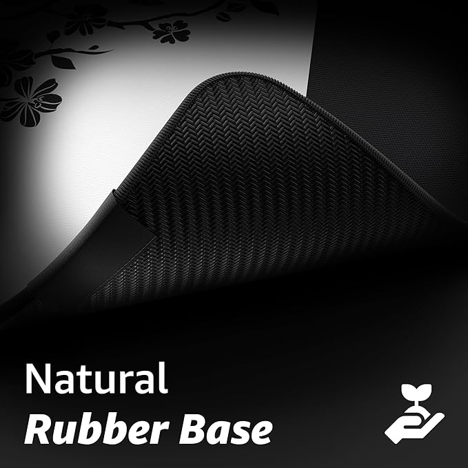 Hystar® Extended Gaming Mouse Pad | XXL 36 x 16 | 5mm Thick Waterproof Surface Smooth Polyester Fabric and Natural Rubber Base | Yin Yang