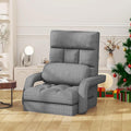Floor Gaming Chair with 6 Adjustable Position Foldable Lazy Sofa Chair with Armrest for Adult Comfy Chaise Lounge Indoor Breathable Floor Bed Sleeper for Bedroom Yoga Dorm