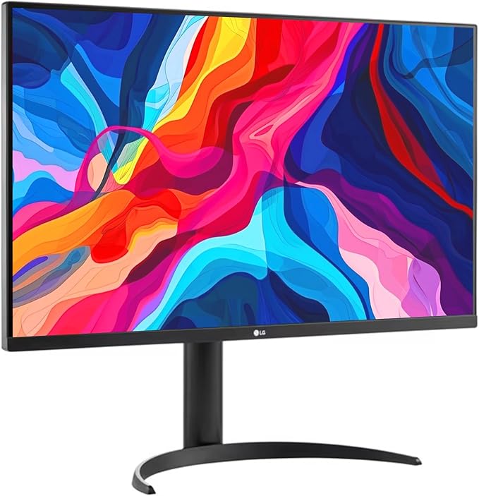 LG 32 4K UHD (3840 x 2160) Ultrafine Monitor 60Hz HDR10 90% DCI-P3 Dynamic Action Sync Built-in Speakers Black Stabilizer USB-C Pivot/Height/Tilt Adjustment Stand