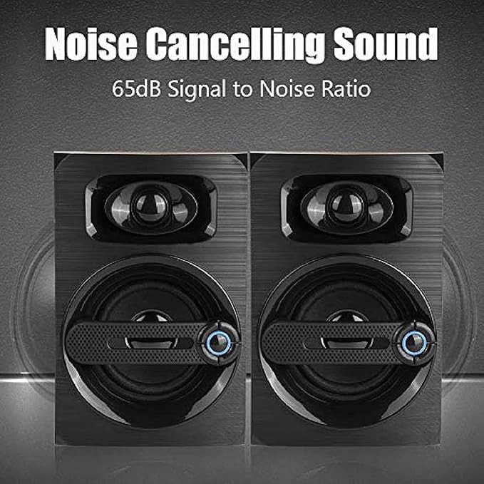 Mini Desktop Speaker for PC 2.0 Wired Compact PC Stereo Speakers 3.5mm Aux Portable Gaming Multimedia Speaker for Phone Laptop Desktop Tablet A