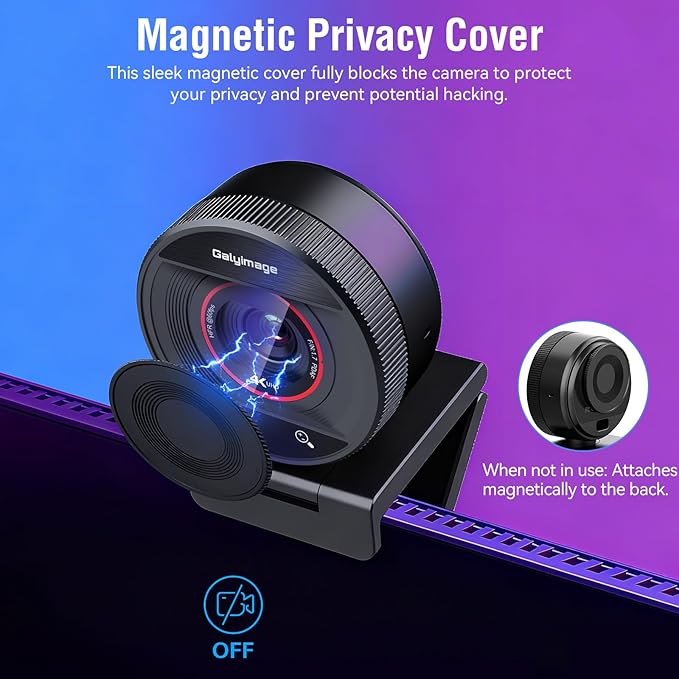 4K Webcam with Microphone for PC Laptop 1080P 60fps Web Cam for Streaming Gaming Wide Angle Desktop Camera for Mac Windows USB Web Cam for Zoom Meeting &amp Video Recording