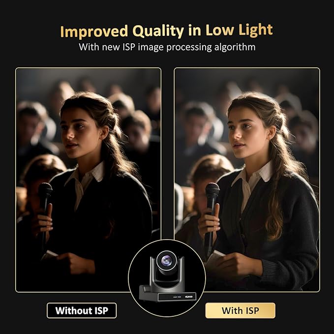 NexiGo PTZ Camera 20X Optical Zoom with PoE HDMI/3G-SDI/USB/LAN IP Streaming Outputs Auto AI Tracking for Video Conferencing Live Streaming Meeting Church Services Worship Skype Zoom Teams OBS