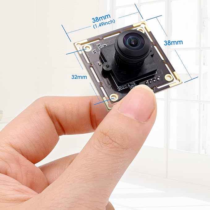 16MP Wide Angle USB Camera Module with 180 Degree Fisheye Lens Ultra HD 3496P Security USB Camera Board for Linux Windows Android MAC Machine Vision Webcam Support UVC Plug &amp Play