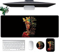 Large Mouse Pad Set Desk Mat + Elbow Rest Pad + Coaster Easy Typing Pain Relief Ergonomic Arm Rest Pad with Memory Foam Extended Desk Pad Anti-Slip Rubber Base for Office HomeBlack Women