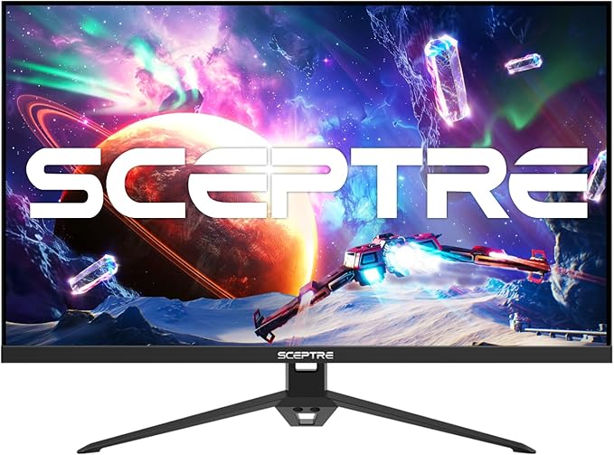 Sceptre IPS 24” Gaming Monitor 165Hz 144Hz Full HD (1920 x 1080) FreeSync Eye Care FPS RTS DisplayPort HDMI Build-in Speakers Machine Black 2020 (E248B-FPT168)IPS 24 165Hz