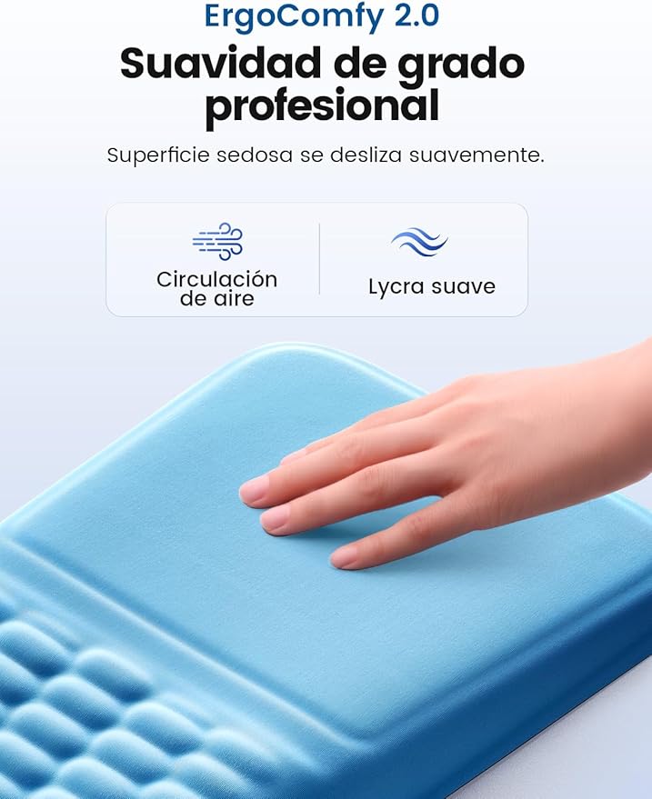 Vaydeer Ergonomic Mouse Pad with Wrist Rest – Memory Foam Mouse Pad with Wrist Support &amp Massage Bulge Non-Slip PU Base Relieves Carpal Tunnel Pain – Ideal Mouse Wrist Rest for Office &amp Home