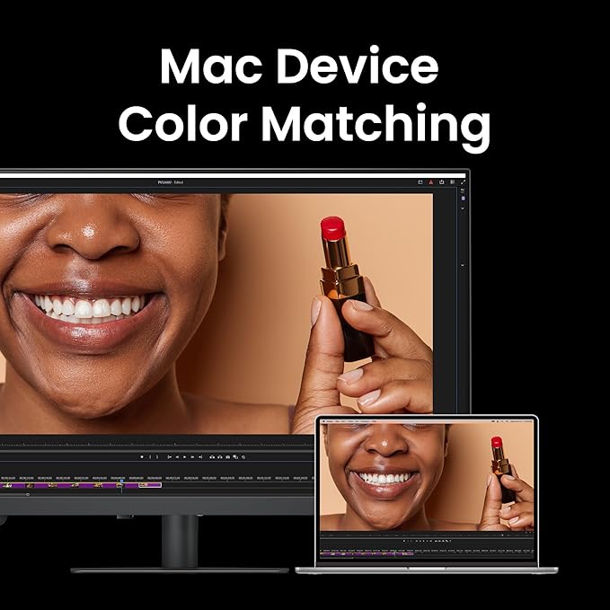 BenQ PV3200U 32” 4K UHD Monitor for Video Editing 95% DCI-P3 100% Rec.709/sRGB 2.1ch Speakers 65W USB-C Mac Compatible Factory-Calibrated Software Calibration Ergonomic Stand