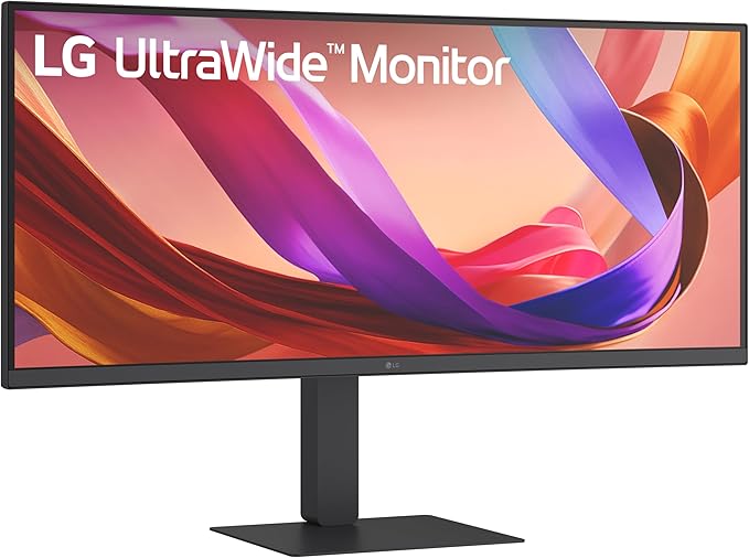 LG 34U650A-B 34-inch UltraWide WQHD (3440 x 1440) IPS Curved Wide Computer Monitor 100Hz HDR10 Built-in Speaker HDMI DisplayPort USB Type-C PD 96W Tilt/Height/Swivel Adjustable Stand Black