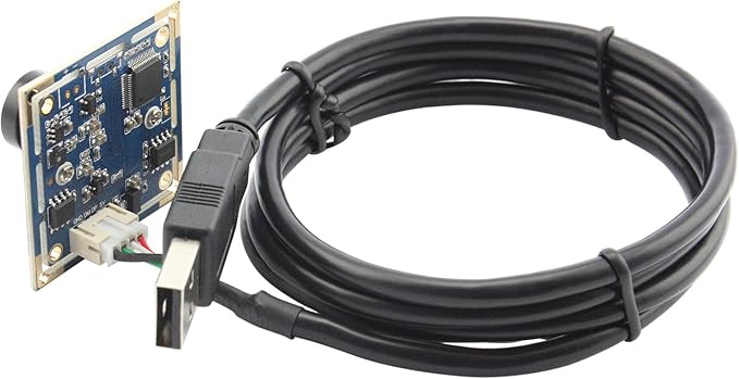 ELP 8MP USB Camera Module 2448p Webcam Board 2.1mm Wide Angle Lens 8MP HD Industrial Laptop USB Camera for Windows/Linux/Android/macOS