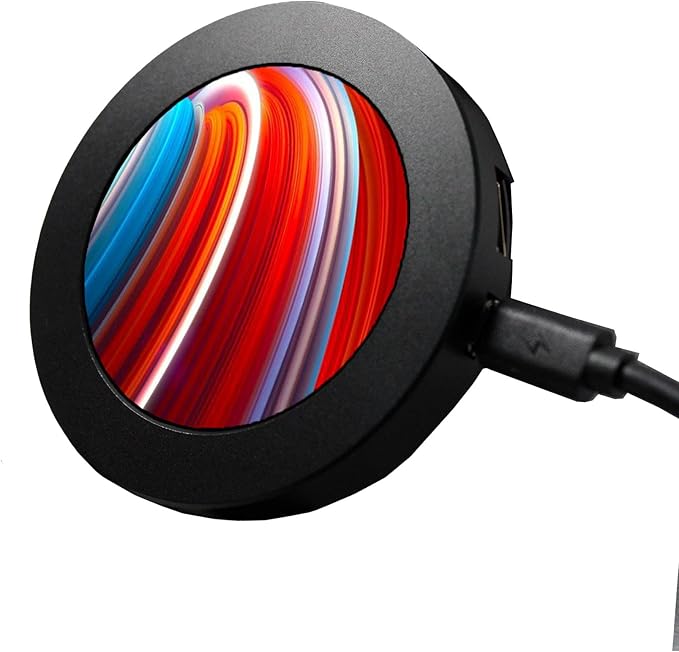 2.1 inch 480X480 IPS 450nit LCD Round MonitorVideo PortMicro USB Powerfor DIY CPU GPU Temperature PC Case Display