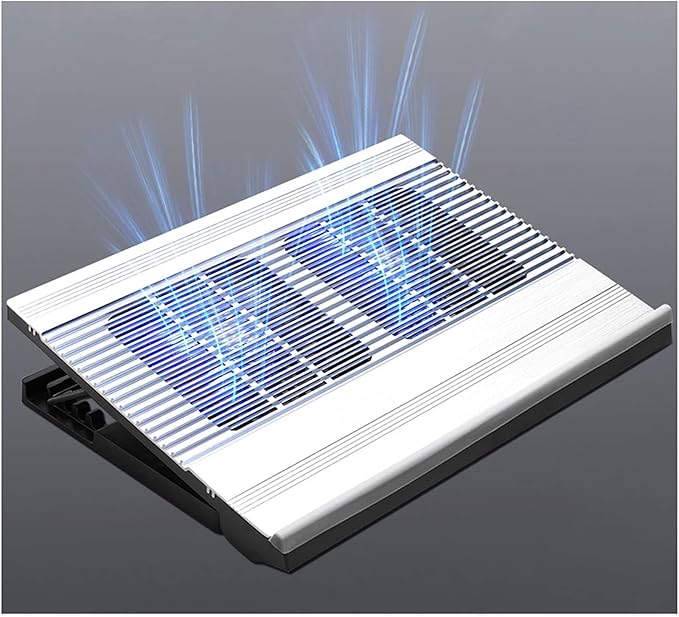 10-15.6 Laptop Cooler Cooling Pad | Ultra Slim Portable 2 Quiet Big Fans 1300RPM with USB Line Built in | Simple and Easy Use Design (Color : B) (A)