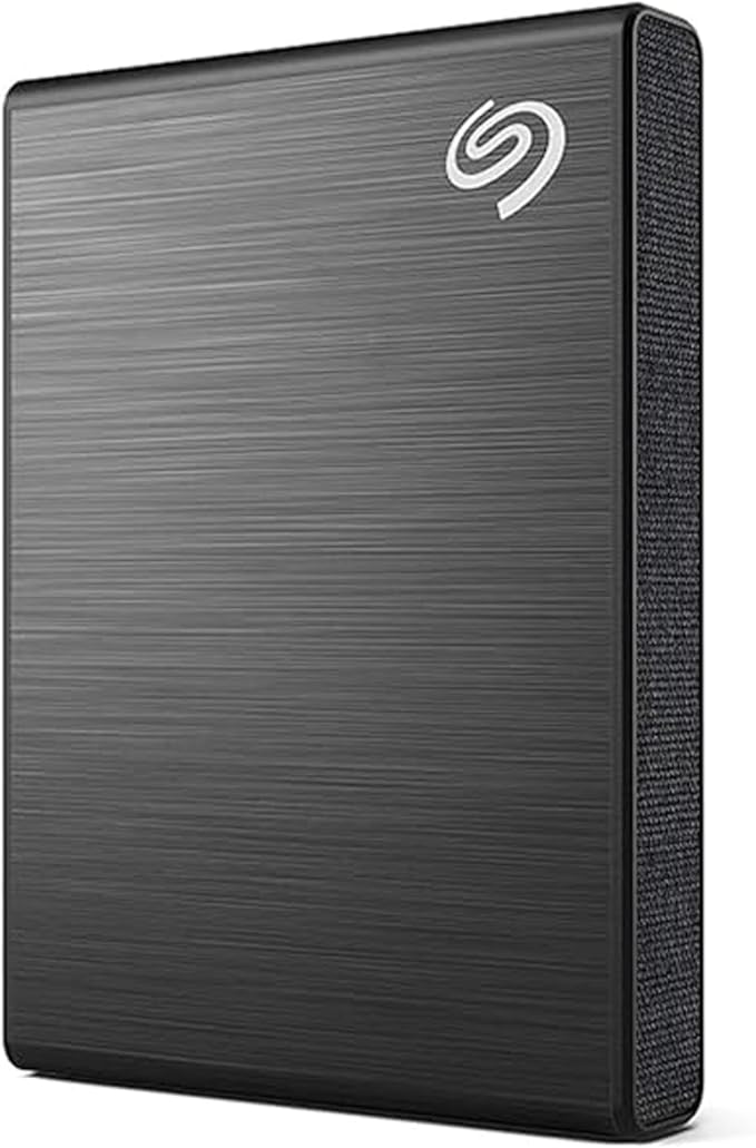 Seagate One Touch SSD 1TB External SSD Portable – Black speeds up to 1030MB/s 6mo Mylio Photo+ subscription 6mo Dropbox Backup Plan and Rescue Services (STKG1000400)