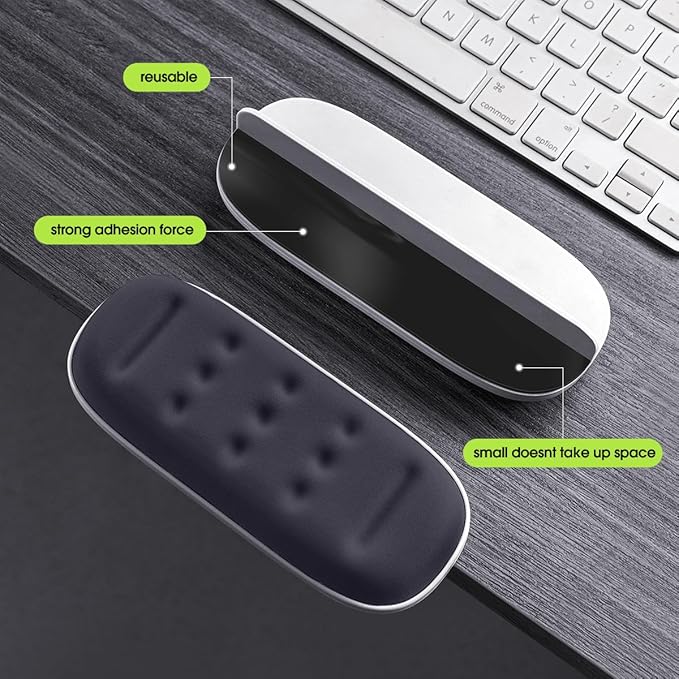 Ergonomic Keyboard Wrist Rest pad Elbow pad Mouse pad Support The Desk Edge Cushion Relieve The Pressure on The Wrist and Elbow Suitable for Office Work Learning Painting and Games (Black)