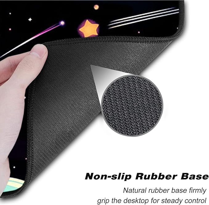 Keyboard Wrist Rest SetMemory Foam Wrist Support Mouse Pad31.5x11.8 Desk Mat for Comfortable Typing &amp Pain ReliefNon-Slip Base for Office &amp Home Use - Space Planet