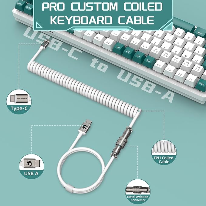 ATTACK SHARK K6 Bluetooth Keyboard 5.0/2.4G/USB-C-96% 100 Keys Wireless Gaming Keyboard 4000mAh Battery Hot Swappable Mechanical Keyboard RGB Wire-Cloud Wrist Rest for Computer Win/Mac(Clicky Blue)