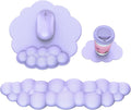 Cloud Mouse Pad with Wrist Rest Cloud Keyboard Wrist Rest Mouse Pad Wrist Support Ergonomic Keyboard Mouse Wrist Support (Purple)