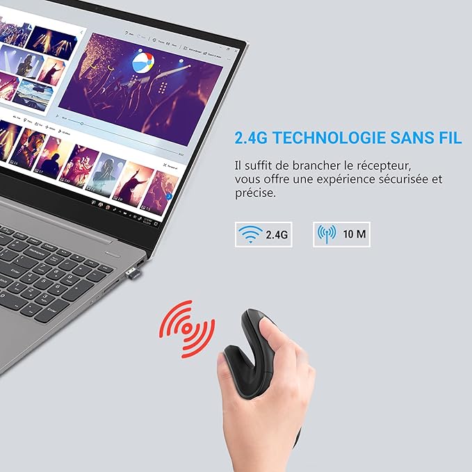 Vertical Wireless Mouse Ergonomic Mouse