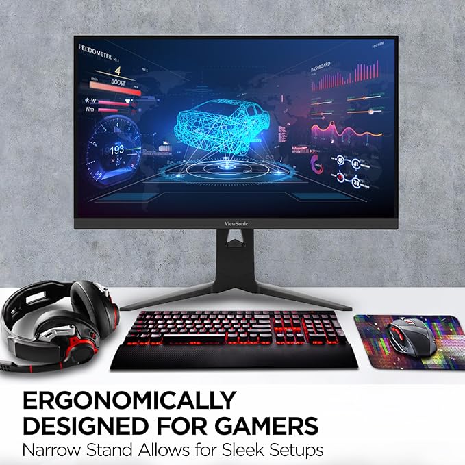 ViewSonic XG2736-2K 27 Inch 1440p IPS Gaming Monitor with 240Hz 0.5ms FreeSync Premium NVIDIA G-Sync Compatible RGB Lighting Advanced Ergonomics HDMI DP and 65W USB-C Inputs