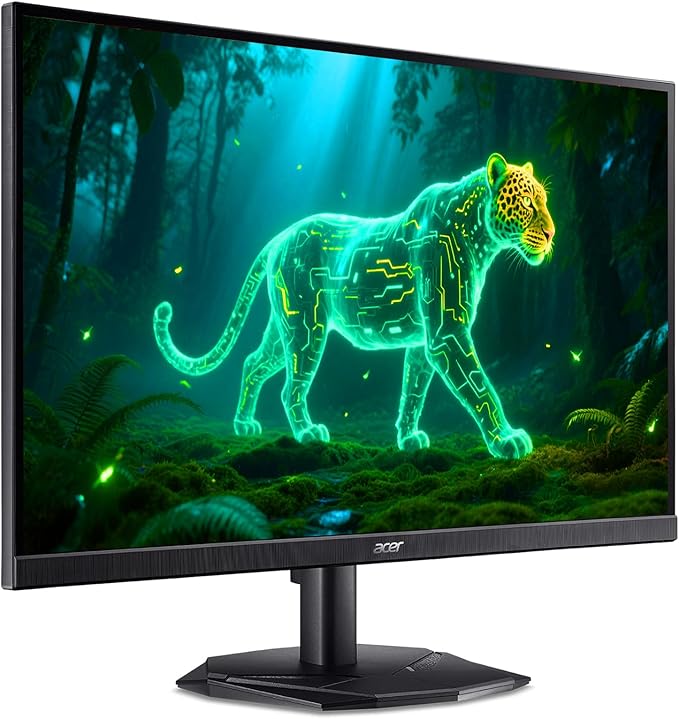 acer 27 FHD Gaming Office Monitor 200Hz Refresh Rate 0.5ms Tilt Adjustable AMD FreeSync VESA Mountable ZeroFrame Design DisplayPort &amp 2 x HDMI - Black