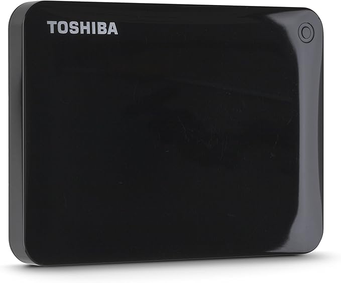 Toshiba Canvio Connect II 1TB Portable Hard Drive Black (HDTC810XK3A1)