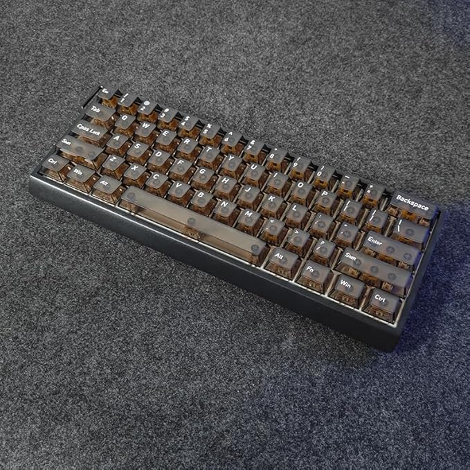 FKZ H60 Aluminum Keyboard Case60% Compact Customized Mechanical Gaming Keyboard Housing Compatible with Wooting60/Win60/GH60/MADLIONS MAD60HE/61Keys Barebones Keyboard DIY (Black)
