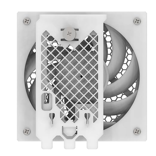 Silverstone Technology FDP02 White Colored External GPU Cooling Fan Adapter Bracket SST-FDP02W