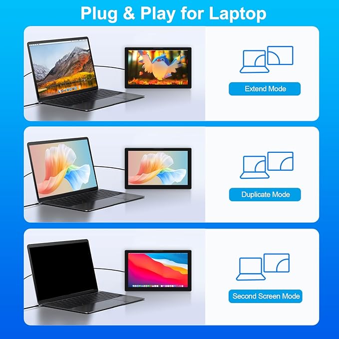 8 Inch Touchscreen for Raspberry Pi5-Point 1280 * 800 IPS Touchscreen Portable Monitor with HDMI Interface Dual-Speaker for Raspberry Pi 5/4B/3B+/3B/B+ Jetson Nano Win11/10/8/7 (8 inch (1280*800))