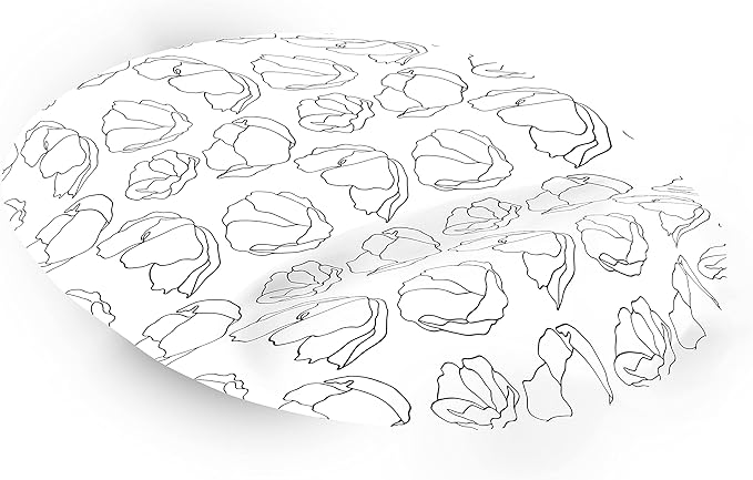 Ergonomic Mouse Pad with Wrist Rest Digital Printed Mouse Mat for Tendon Sheath Problems Non-Slip Base for Office and Home Size: 20 x 23 cm