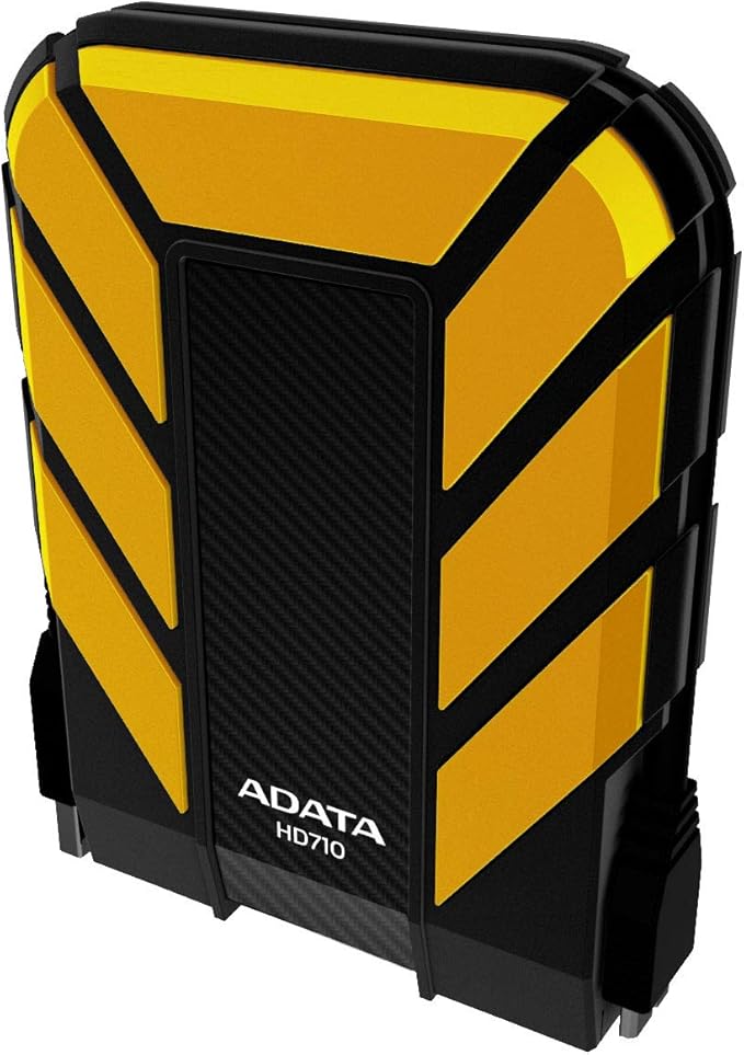 ADATA HD710 500GB USB 3.0 Waterproof/Dustproof/Shock-Resistant External Hard Drive Yellow (AHD710-500GU3-CYL)