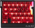 MechLands AJAZZ AK029 One Handed Gaming Keyboard 8Khz Polling 29 Keys Rapid Fast Wired Keyboard SOCD &amp DKS Magnetic Switch Adjustable Actuation RGB Backlits Aluminum Plate (Red Transparent)