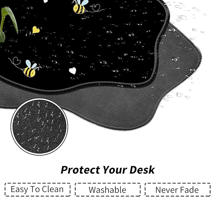Sunflower Desk Mat Mouse Pad 35.4X15.7 XL Extended Mousepad Huge Mouse Pads with Stitched Edges Desk Pad for Work Game Office Home