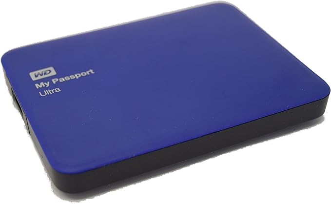 WD 1TB My Passport Ultra USB 3.0 Secure Portable External Hard Drive Blue (WDBGPU0010BBL-NESN) [Old Model]