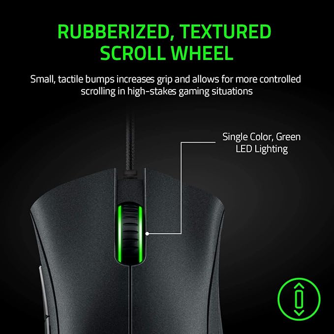 Razer DeathAdder Essential Gaming Mouse: 6400 DPI Optical Sensor - 5 Programmable Buttons - Mechanical Switches - Rubber Side Grips - Classic Black(Pack of 10)