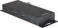 StarTech.com 4-Port USB C Hub 10Gbps - Metal Industrial USB Type-C Hub w/ 3xUSB-A &amp 1xUSB-C - ESD &amp Surge Protection - USB-C or USB-A Host - Self-Powered Mountable USB 3.2 Gen 2 Hub TAA