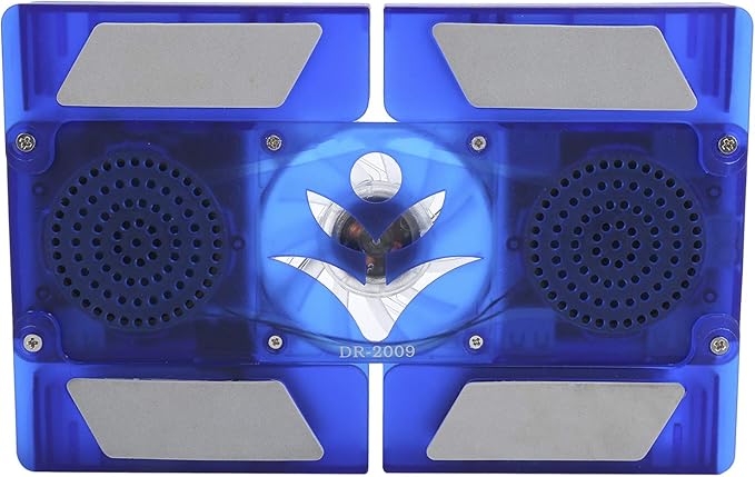 DR 2009 Laptop Pad Foldable Notebook Computer Cooler with 2 LED Fans Thin Emitting Base for 12 17 Inch Lap USB ed Portable