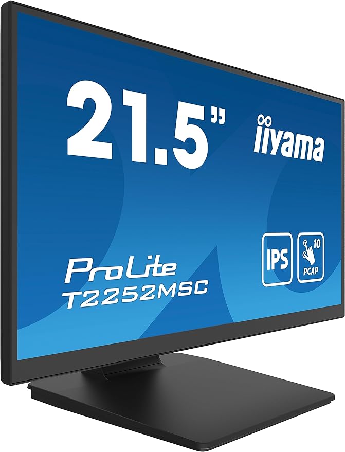 iiyama Prolite T2252MSC-B2 computer monitor 54.6 cm (21.5) 1920 x 1080 Pixels Full HD LCD Touch Display Black