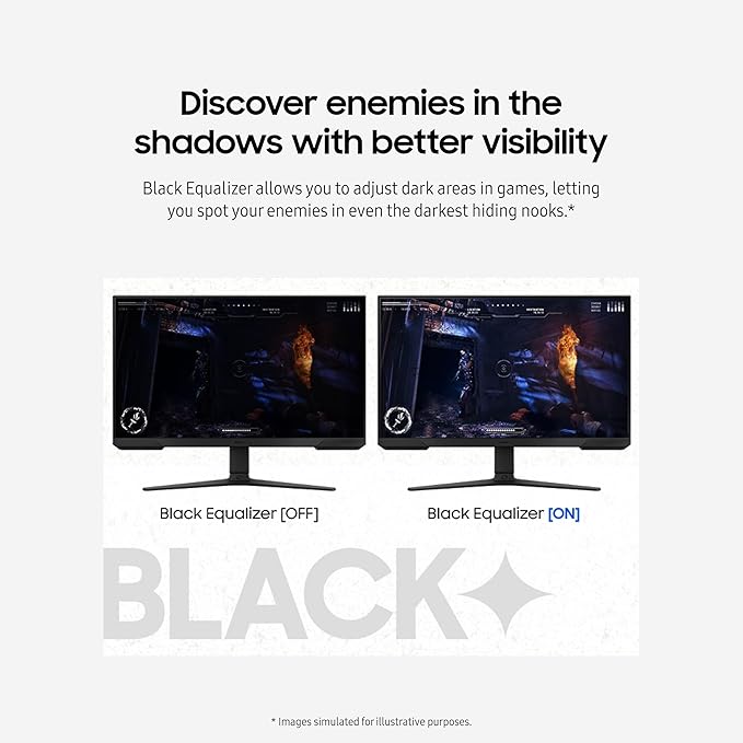Samsung 27-Inch Odyssey G3 (G30D) Series FHD Gaming Monitor 1ms 180Hz AMD FreeSync Adjustable Stand Black Equalizer Virtual Aim Point Eye Saver Mode Flicker-Free LS27DG302ENXZA