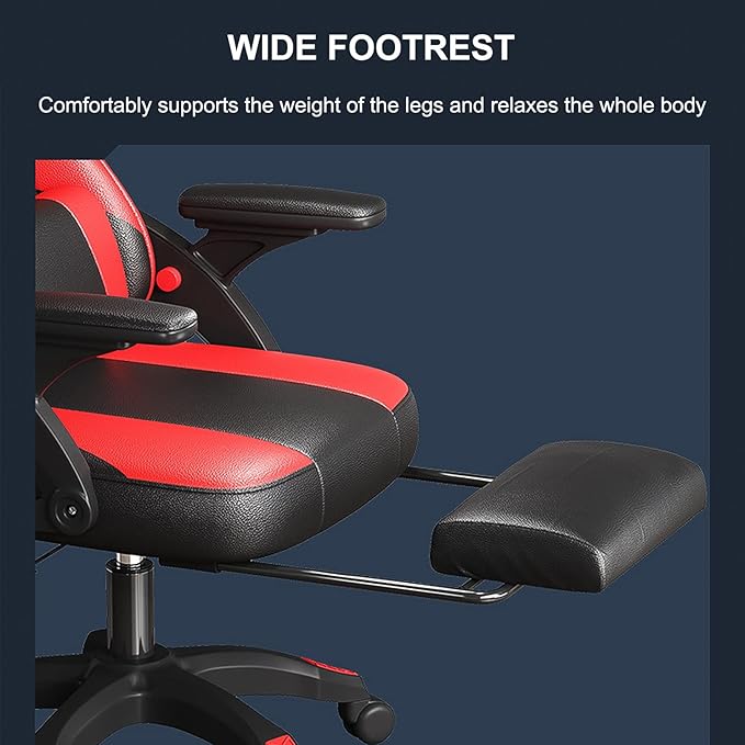 Recliner Computer Desk Chair Gaming Chair High Back Gaming Chair for Adults Ergonomic Racing Gaming Chair with Lumbar Support 150Kg Weight Capacity Swivel Chair