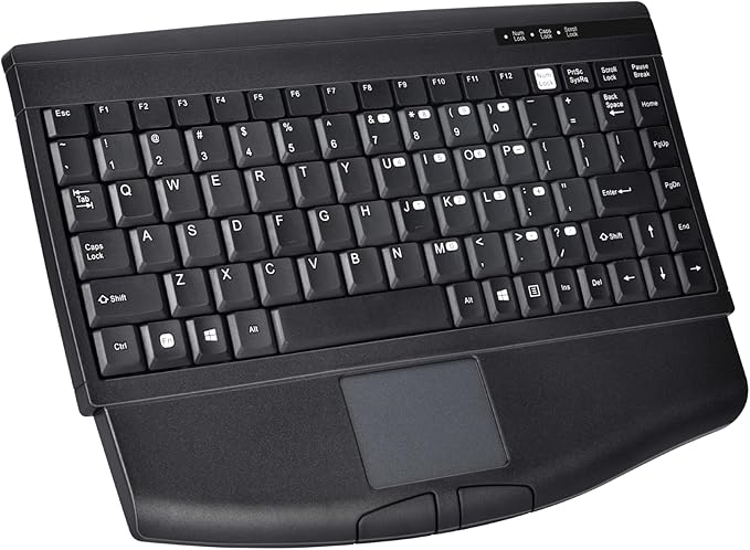 MCSaite MC-8044RF 2.4G Wireless and Bluetooth Touch Keyboard Multi-Device with Easy Media Control and Build-in Touchpad Keyboard for PC Mac Android Tv Box Remote Controller TV-Connected Computer