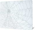 XVX Glass Mousepad for Gaming White Spider Webs Hard Gaming Mouse Pad Professional Large Mouse Mat 410mm*310mm Special Glass Surface with Improved Precision and Speed