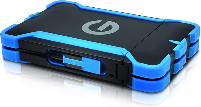 G-Technology 1TB G-DRIVE ev ATC Portable External Hard Drive with tethered USB 3.0 cable - All-Terrain Drive Solution - 0G03614-1