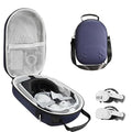 bibuks Hard Carrying Case Compatible with Oculus Meta Quest 3/3SVR Headset Elite Strap and Touch Controller Accessories Carry CaseHard Shell Travel Storage Bag (Blue)
