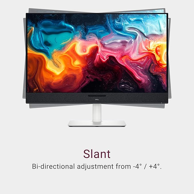 Dell 32 Plus 4K QD-OLED Monitor S3225QC - 31.6-inch (3840 x 2160) 120Hz 0.03ms Display AI-Enhanced 3D Spatial Audio Height/Tilt/Swivel/Slant Adjustment - Ash White