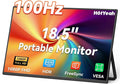 HotYeah Portable Monitor 18.5 1080P 100Hz 125% sRGB Laptop Monitor USB-C HDMI External Computer Display HDR FreeSync w/Kickstand &amp Speaker 2nd Screen for Laptop PC Mac Phone Tablet Switch PS5 X